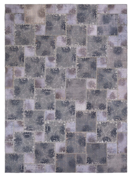 Pasha Turkish Vestige Patchwork  Gray  Contemporary
