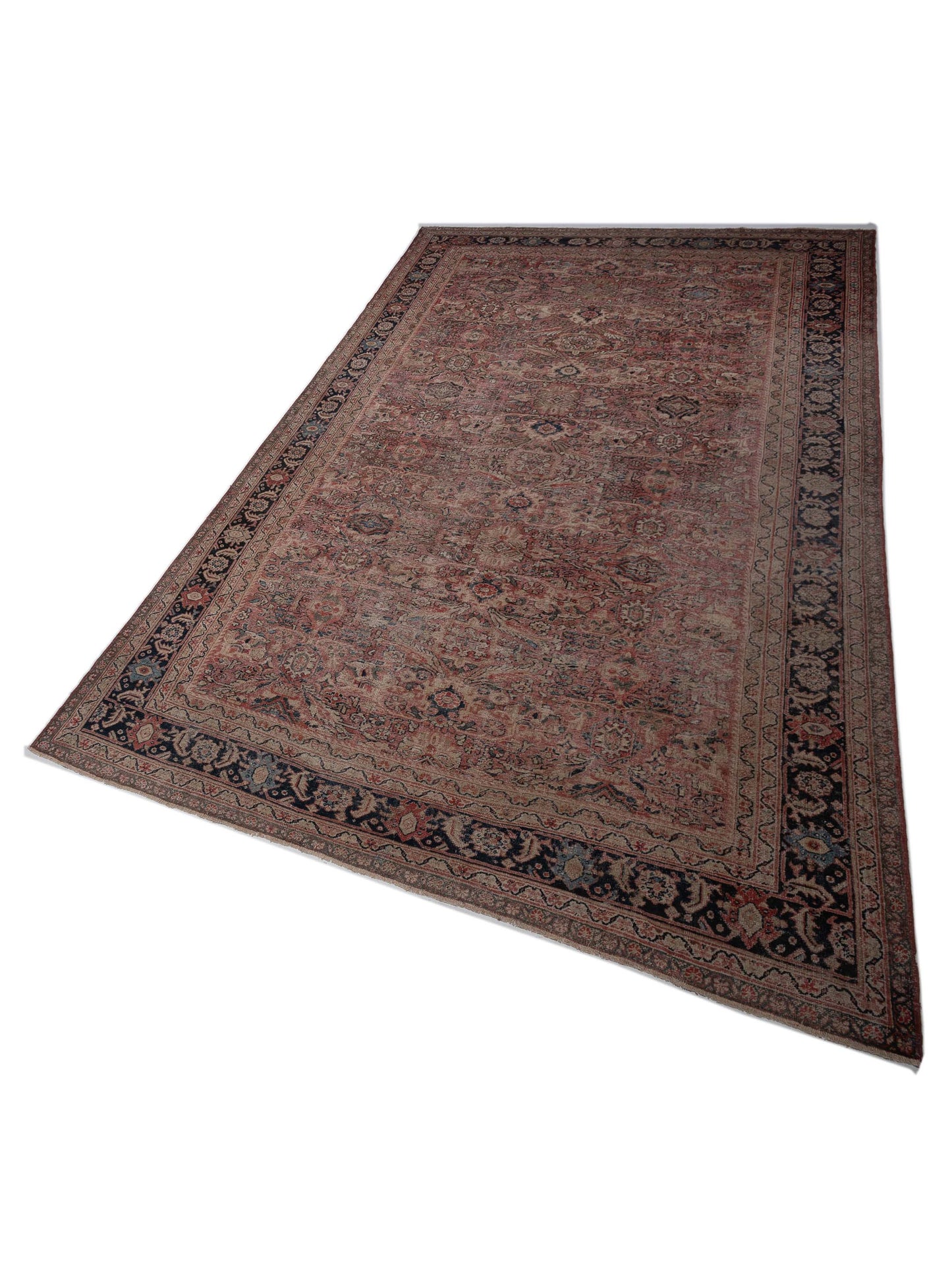 Persian 108080 Pink Navy 10.4x17 Hand Knotted Rug
