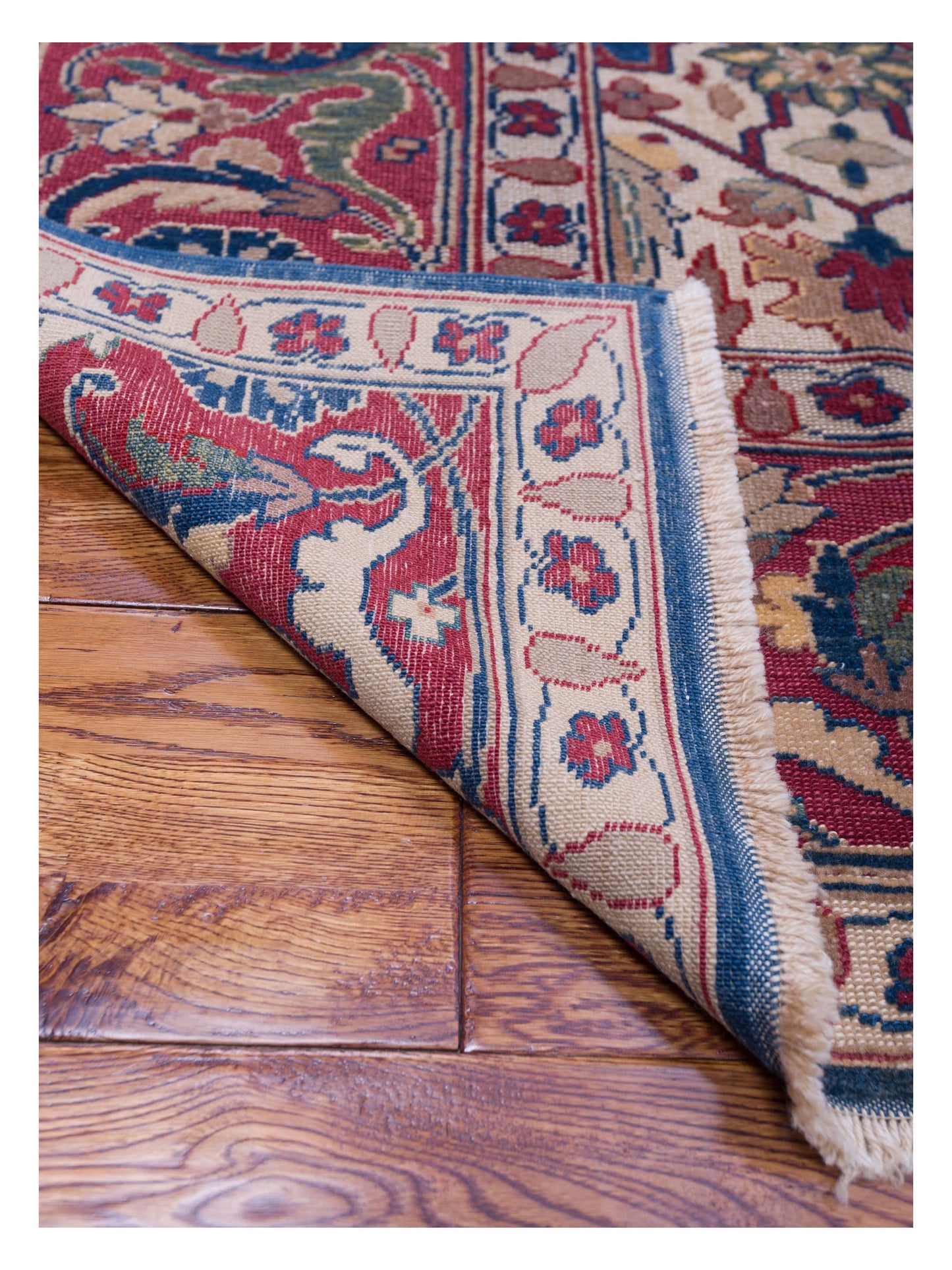 Antique Loom 104529 Navy Rust 10.2x13.3 Hand Knotted Rug