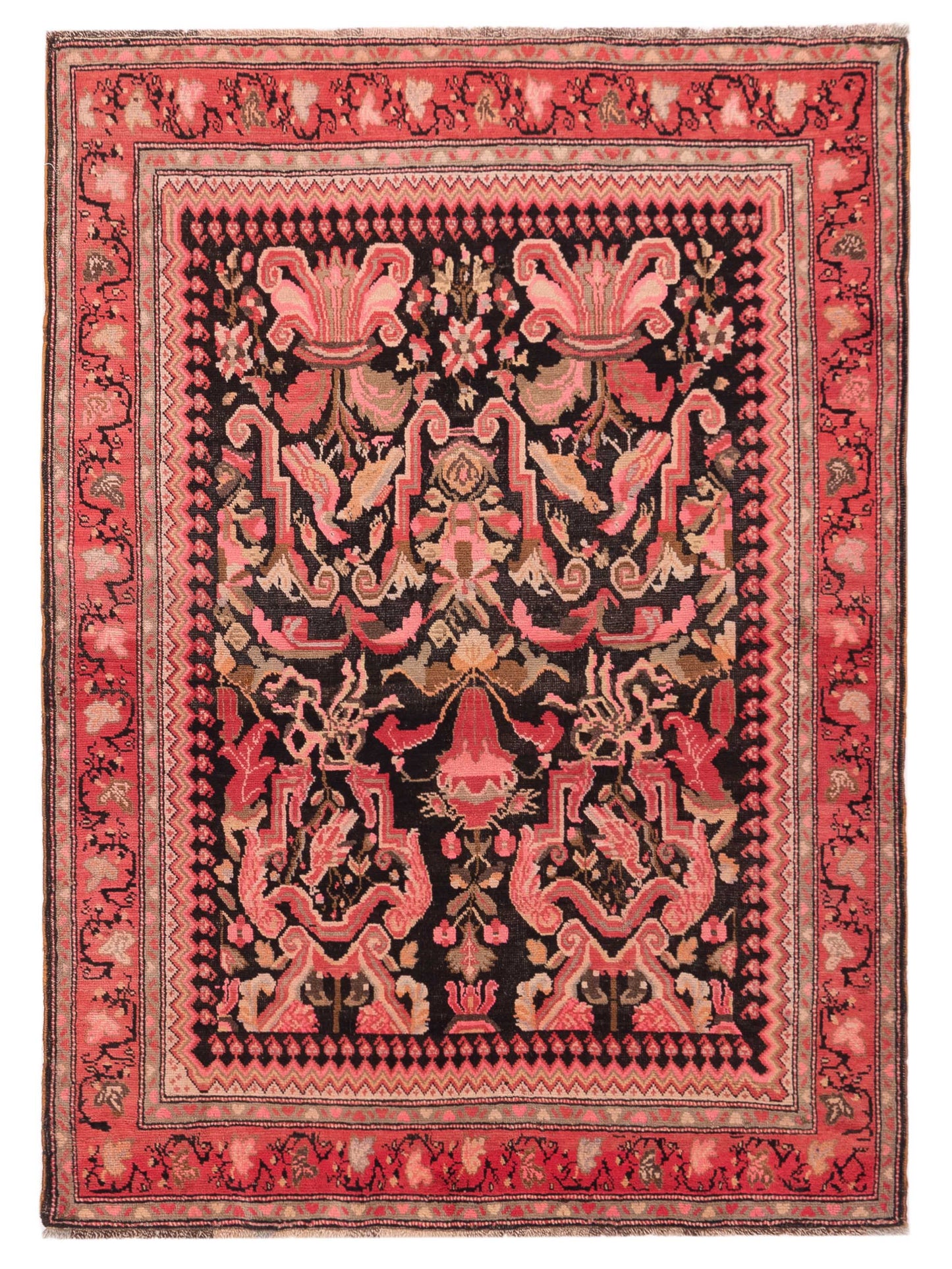Pasha Old Anatolian  Black Pink Traditional