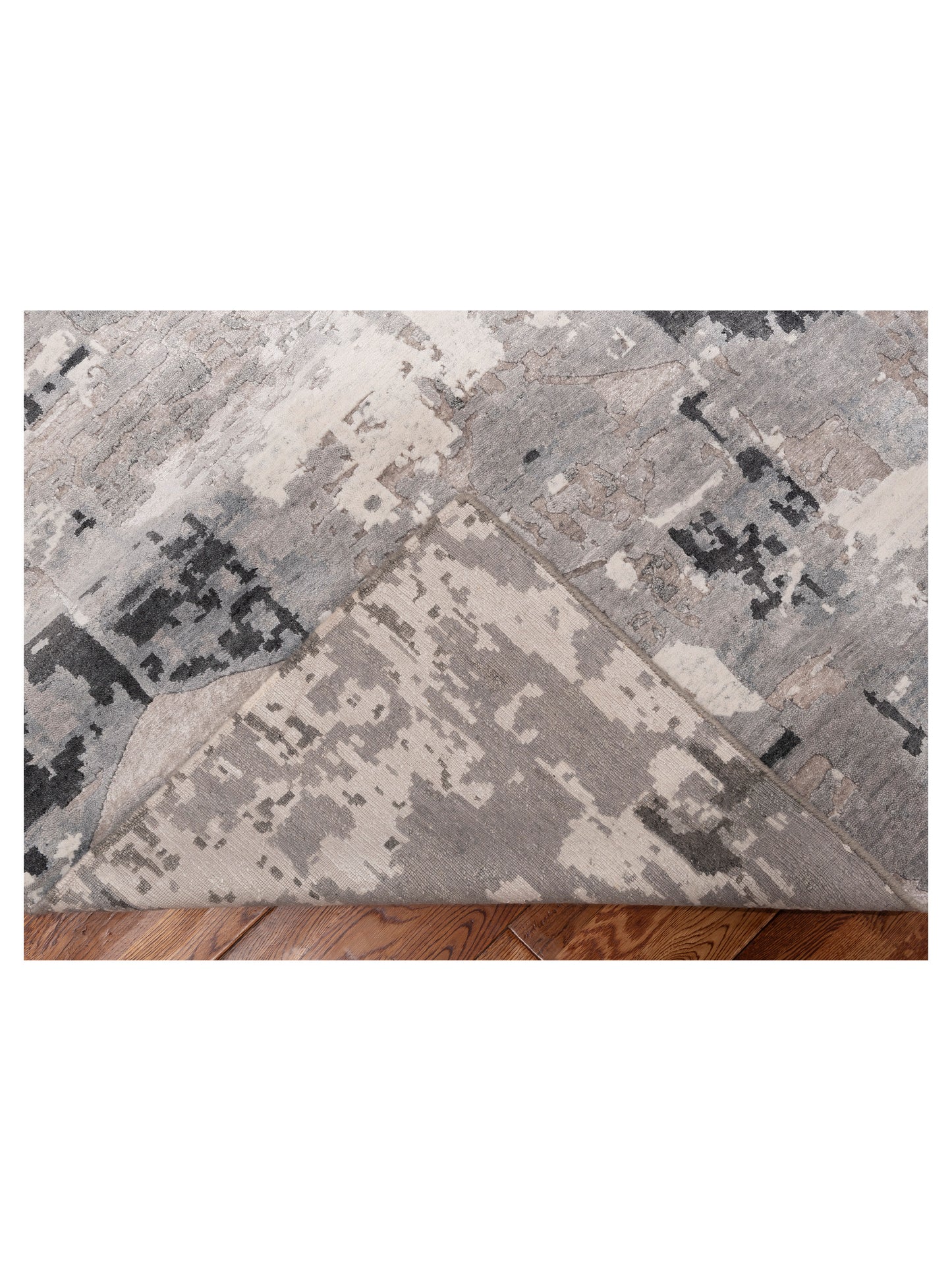 Tibetino 152705 Ivory Gray 8.1x10 Hand Knotted Rug