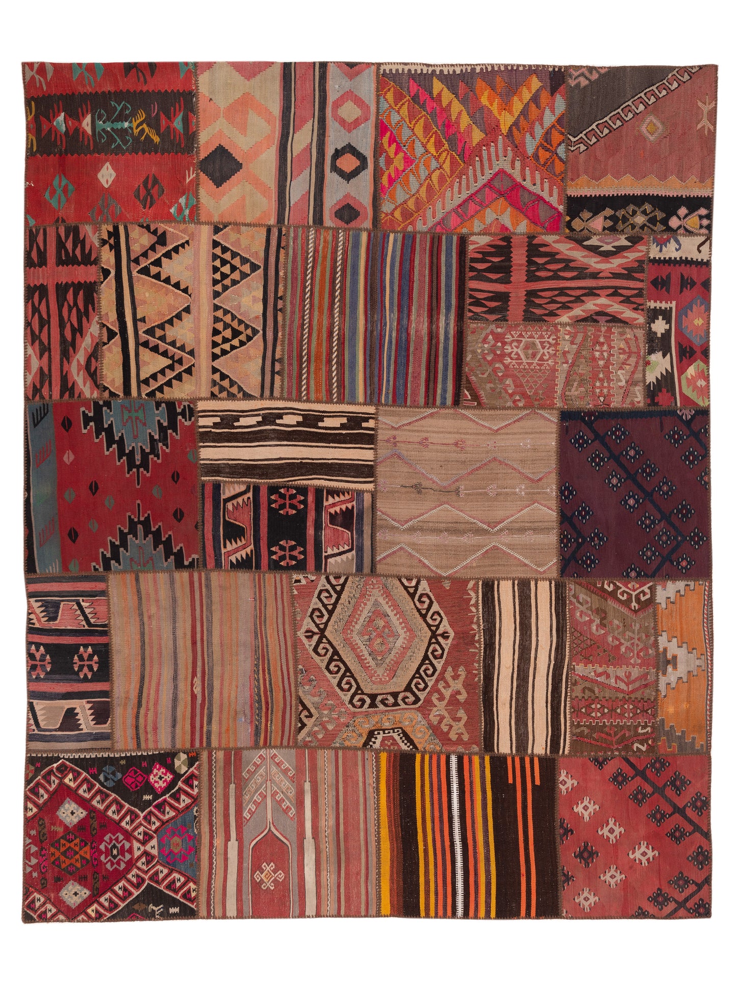 Pasha Turkish Vestige Patchwork  Multi  Contemporary