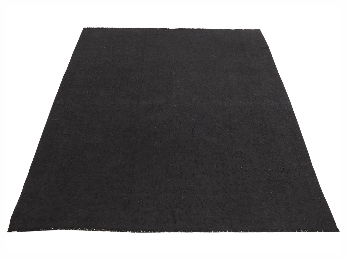 Vintage 64641 Dark Brown 8x10.5 Hand Knotted Rug