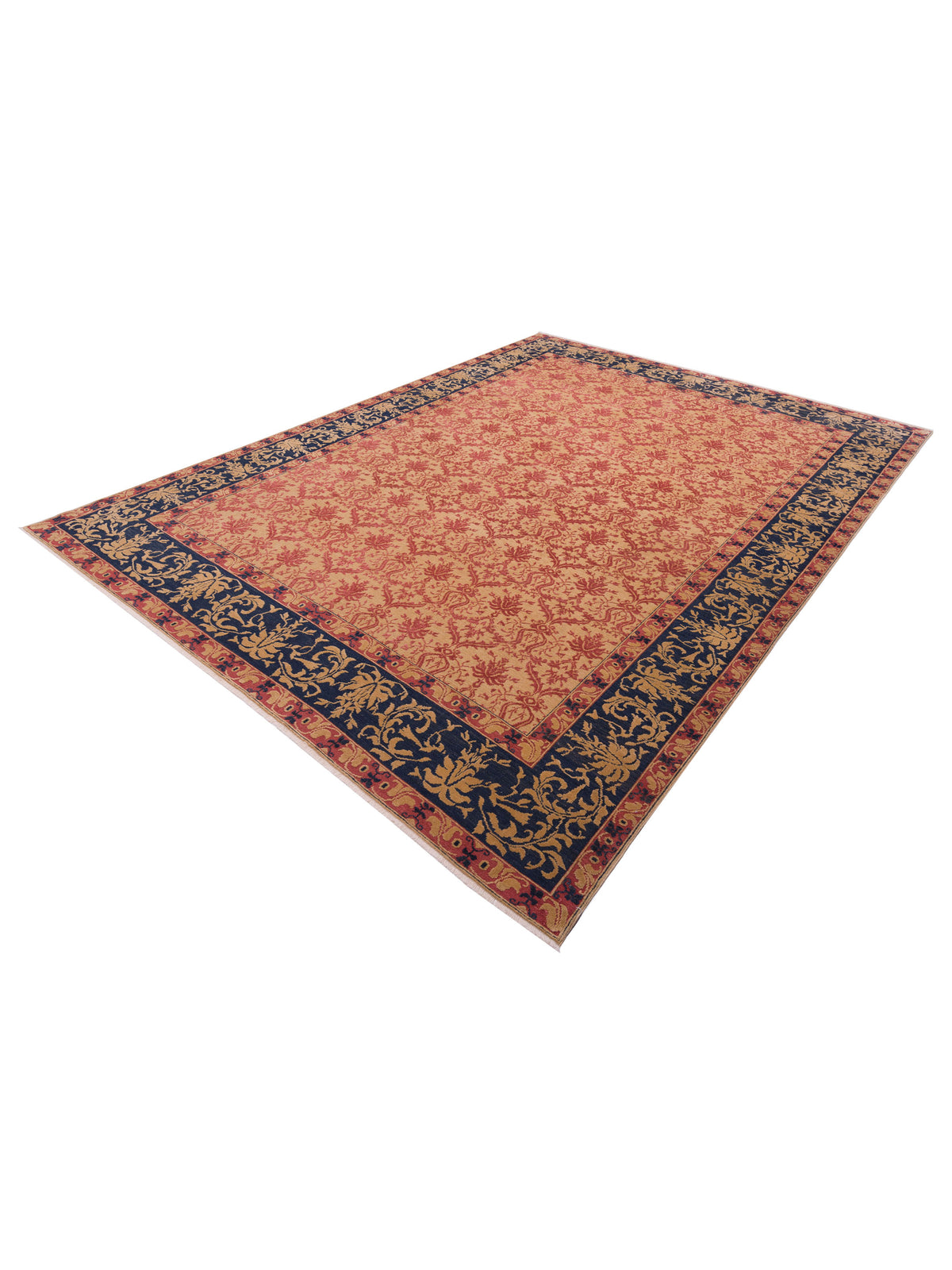 Antique Loom 107925 Camel Navy 10.2x13.7 Hand Knotted Rug