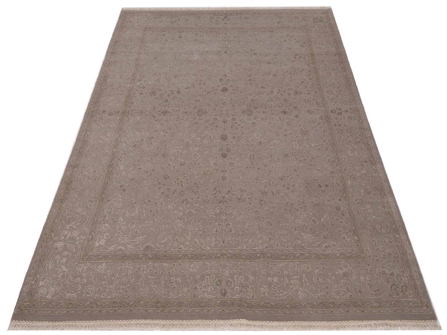 Imperial Silk 141447 Silver 8x10.1 Hand Knotted Rug